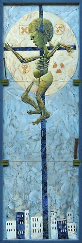 Gr�nes M�dchen am Kreuz_500