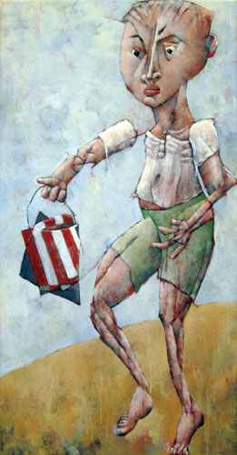 Junge mit Wasser im Eimer_500